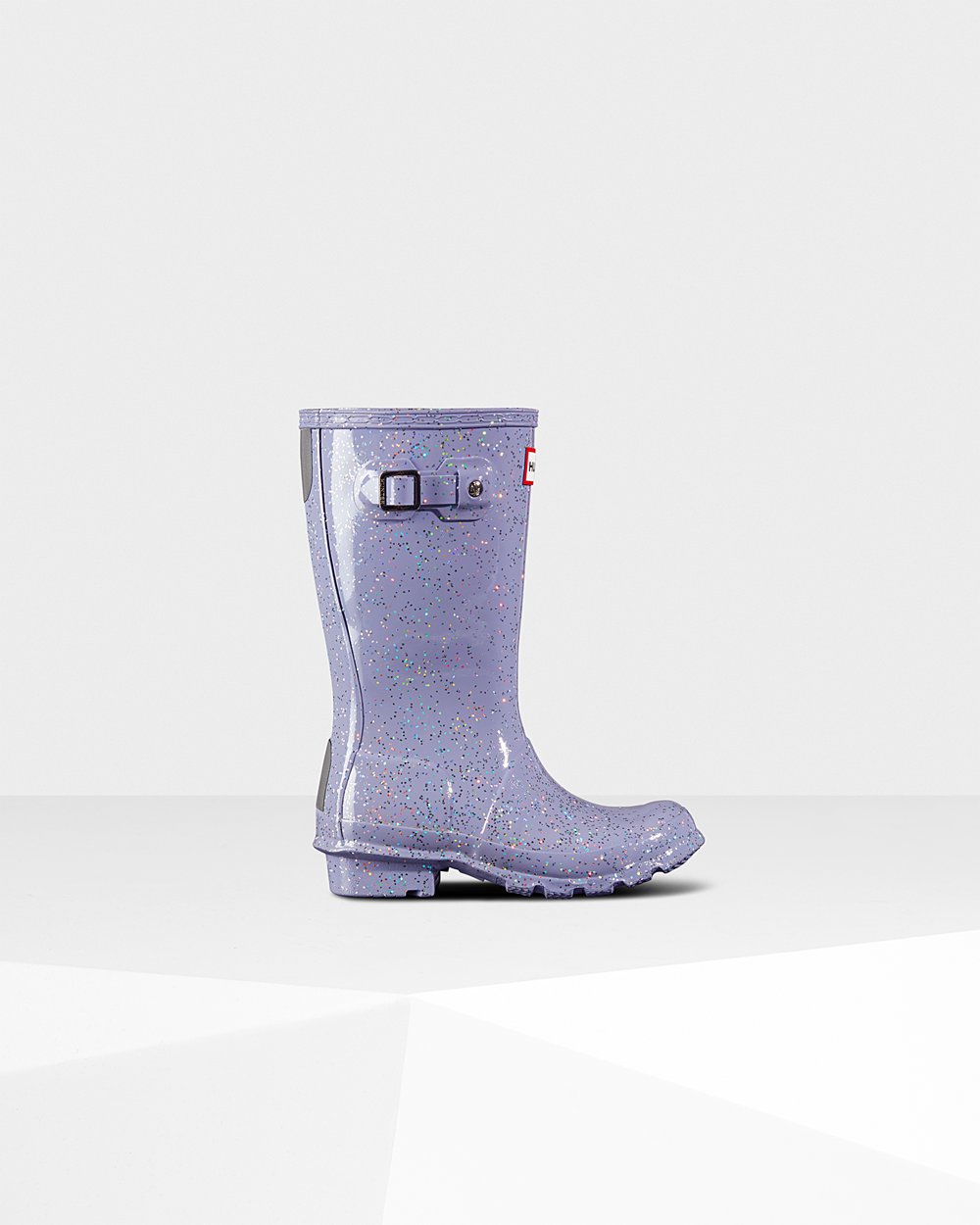 Botas de Lluvia Hunter Niños - Original Big Giant Glitter - Morados - XGPULDI-14